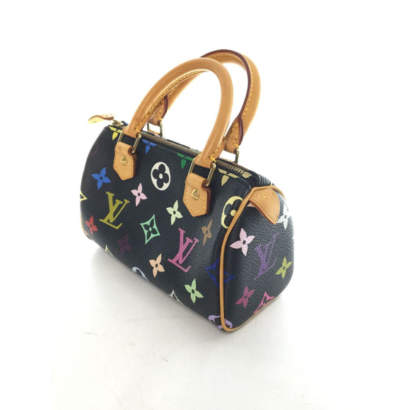 Louis Vuitton Speedy Monogram Multicolor Handbag Black - Picture 2 of 9